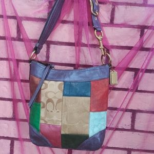 Coach patchwork shoulder bag